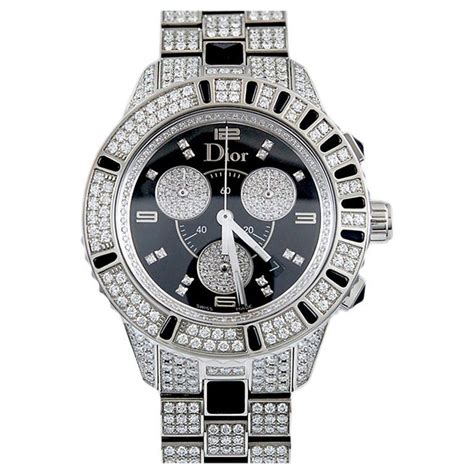 mens diamond dior watch|Dior women's watches.